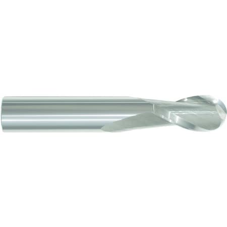 Morse Single End Mill, Ball Nose Center Cutting Regular Length, Series 5940, 1532 Cutter Dia, 3 Overal 57140